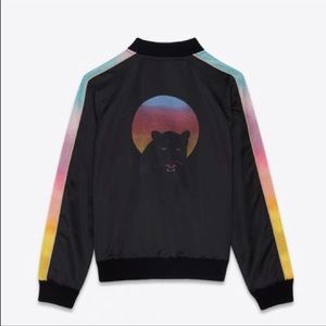 Saint Laurent Moonlight Black Panther Bomber Jacket